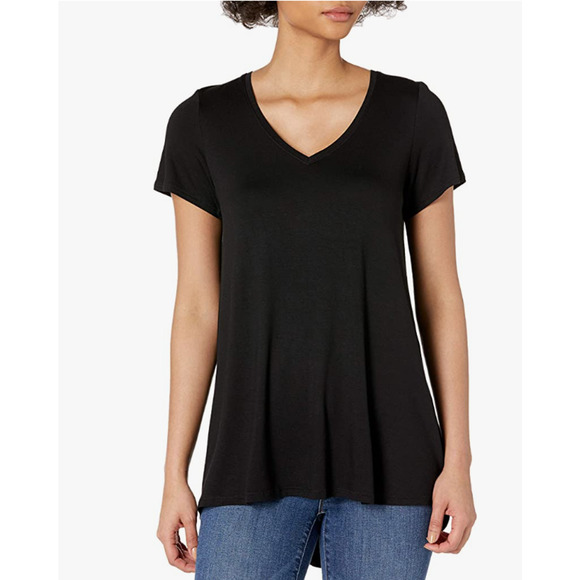 NWT Hue Perfect Legging Tee Black Size Small - Picture 1 of 5